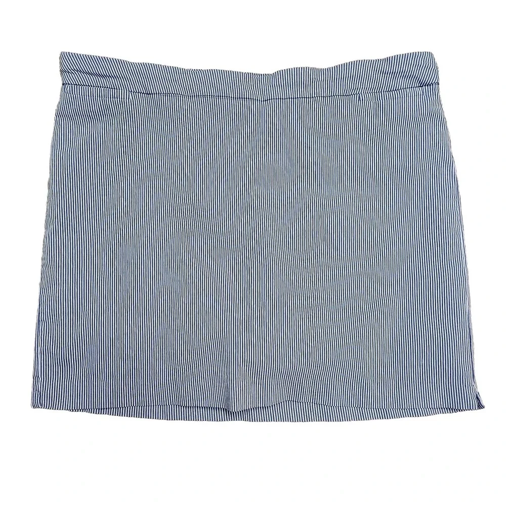 Kim Roger's Blue & White Striped Stretch Skort Built In Shorts Size 22W - Picture 1 of 6